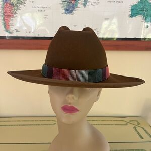 Women Western Hat Beaded Band